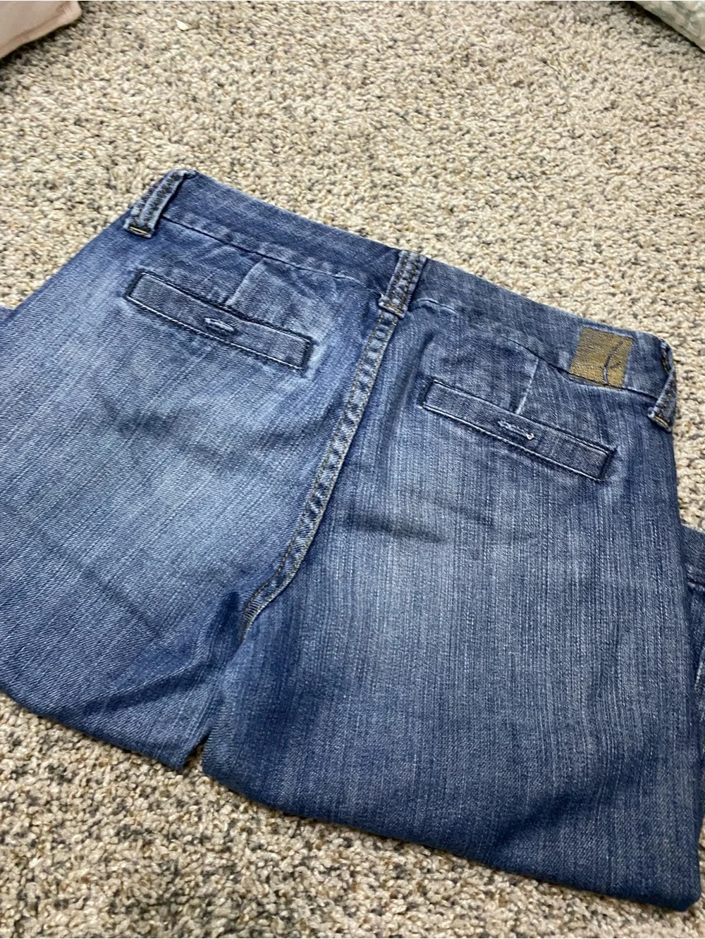 Vintage !iT Jeans Vintage Low Waisted Denim Bermuda Shorts skater Dark Wash Y2K